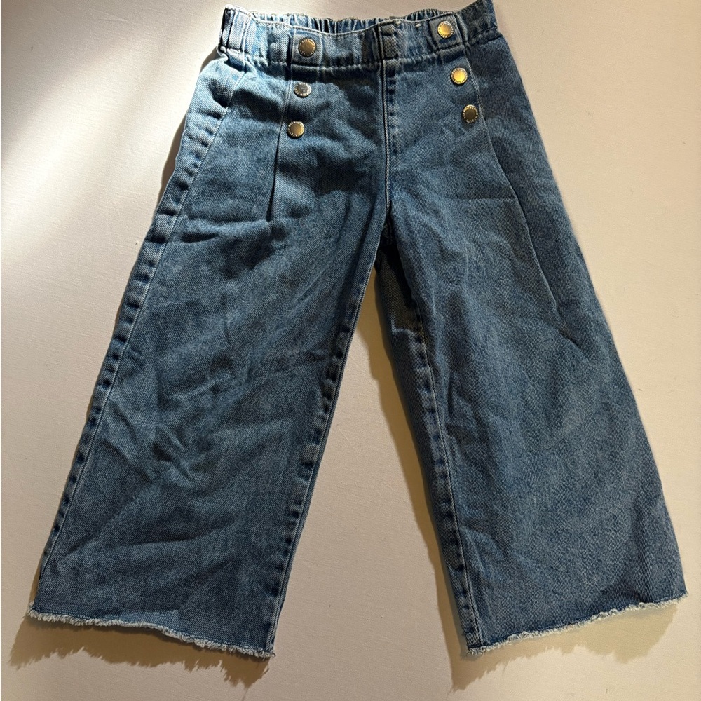 H&M Kids Blue Jeans with Gold Buttons